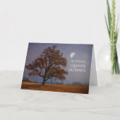 Herfst Equinox Mabon Mooie Eikenboom Zegeningen  Kaart (Voorkant)