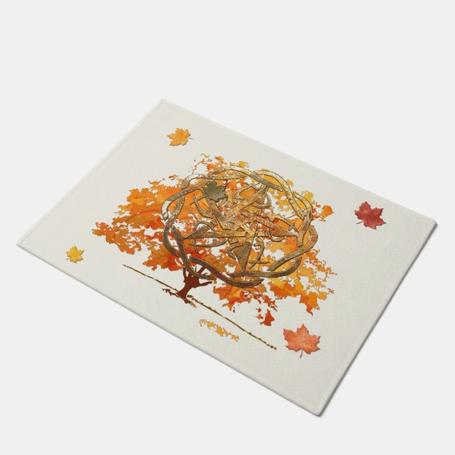 Herfst Equinox Pagan Wiccan Deurmat (Schuin)