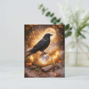 Herfst Equinox Raven Mabon Pagan Wicca Feestdagenkaart