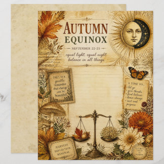 Herfst Equinox Scrapbook Papier