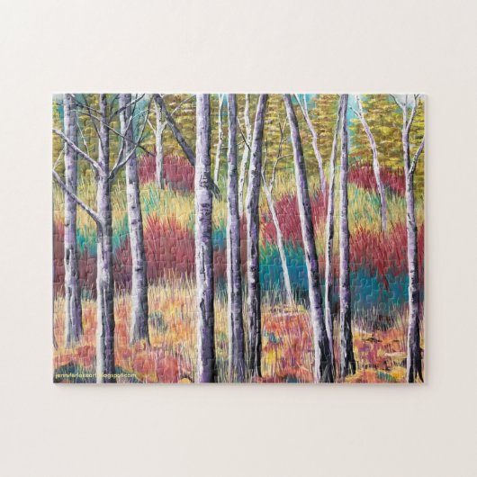 Herfst Esdoorn Abstract Puzzel (Horizontaal)