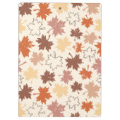 Herfst esdoorn blad aardse tinten Thanksgiving Klembord (Achterkant)