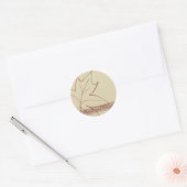 Herfst esdoorn blad bruiloft envelop zegel (Envelop)