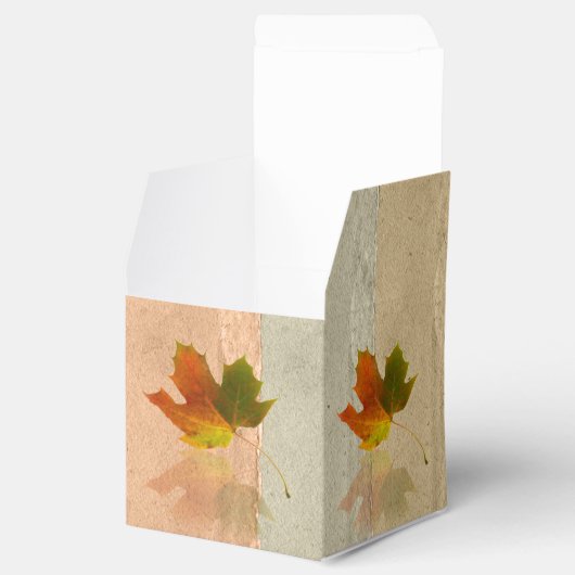 Herfst esdoorn blad bruiloft gunst doos bedankdoosjes (Geopend)
