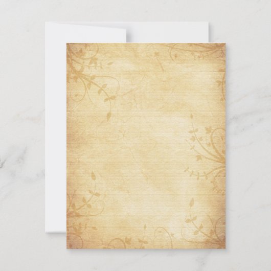 herfst esdoorn bladeren bruiloft opslaan van de d notitiekaartje (Achterkant)