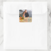 Herfst esdoornblad bruiloft gunst Sticker (Tas)