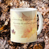 Herfst esdoornblad zacht herfstkleuren Inspirerend Koffiemok