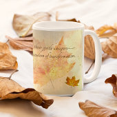 Herfst esdoornblad zacht herfstkleuren Inspirerend Koffiemok