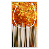 Herfst esdoornbos herfst bossen sinaasappel grijs klein cadeauzakje (Achterkant)