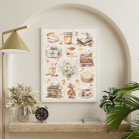 Herfst Essentiële Favorieten Esthetiek Poster