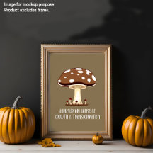 Herfst esthetiek paddenstoel geïnspireerd positief