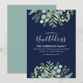 Herfst Eucalyptus Bloemen Bewegende Aankondiging M (Voorkant / Achterkant)