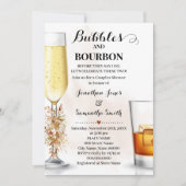 Herfst Eucalyptus Bubbles & Bourbon Couples Shower Kaart (Voorkant)
