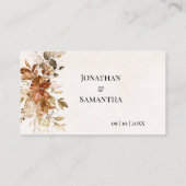 Herfst Eucalyptus Vrijgezellenfeest Autumn Wedding Plaatskaartje (Achterkant)