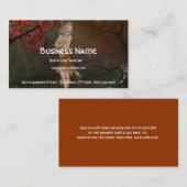 Herfst Faerie Design 2 - Fantasy Visitekaartje (Voorkant / Achterkant)