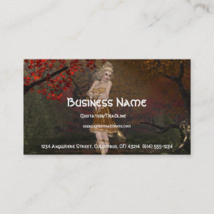 Herfst Faerie Design 2 - Fantasy Visitekaartje