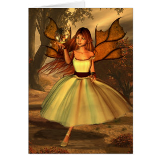 Herfst Fairy Card