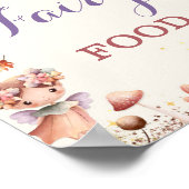 Herfst Fairy Food Verjaardagsfeestbord - 8x10 Poster (Hoek)