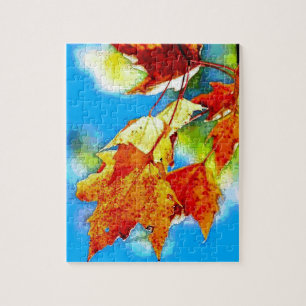 Herfst Falling Leaves Legpuzzel