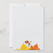 Herfst Fancy Fotouitnodiging Kaart (Achterkant)