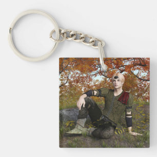 Herfst Fantasie Prins Bos Portret Sleutelhanger