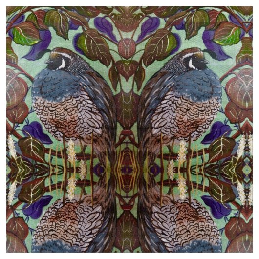 Herfst Fatty Quail Stof (Swatch)