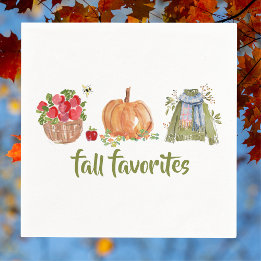 Herfst Favorieten Appels, Pompoen, Trui Servet
