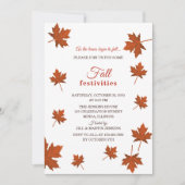 Herfst Feestdagen Uitnodiging (Voorkant)