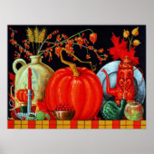 Herfst feestelijke tafel 24x18 poster (Voorkant)