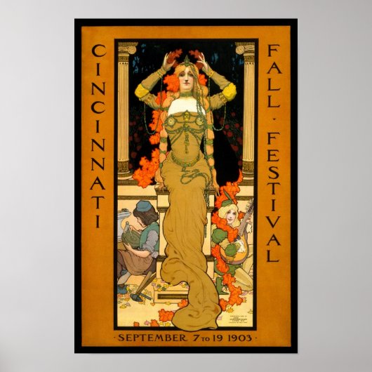 Herfst Festival, 1903.  Adverteren Poster (Voorkant)