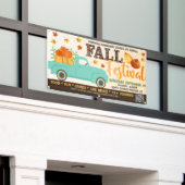 Herfst Festival Banner met qr code (Buitenkant Gebouw)