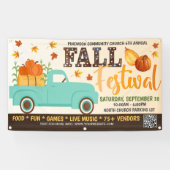 Herfst Festival Banner met qr code (Horizontaal)