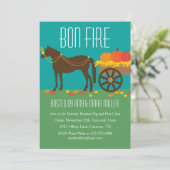 Herfst Festival Bon Fire Party Uitnodigingen (Staand voorkant)