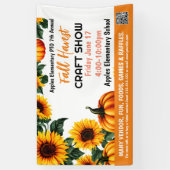 HERFST FESTIVAL CRAFT SHOW PTO PTA Kerkbanner Spandoek (Verticaal)