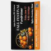 HERFST FESTIVAL Fondsenwerving PTO PTA Kerk Banner (Verticaal)