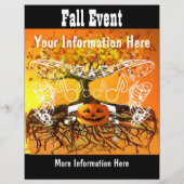 Herfst Festival Halloween Event of Herfst Event Fl Flyer (Achterkant)