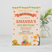 Herfst festival in het najaar kaart (Staand voorkant)