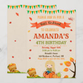 Herfst festival in het najaar kaart (Voorkant / Achterkant)