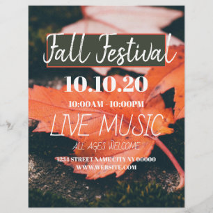 Herfst Festival Party Flyer Poster