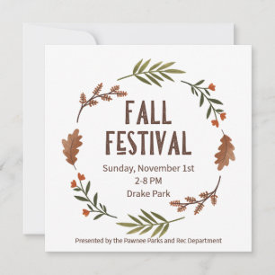 Herfst Festival Uitnodiging