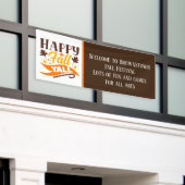 Herfst Festival welkomstbanner tekst toevoegen Spandoek (Buitenkant Gebouw)