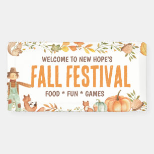 Herfst Festival Welkomstbord Spandoek