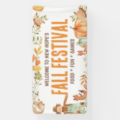 Herfst Festival Welkomstbord Spandoek (Verticaal)