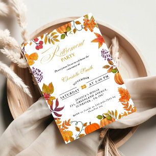 Herfst Festivalfeest Pumpkin Pensioen Kaart