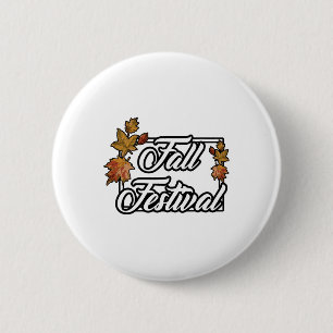 Herfst festivaltinten van de herfst ronde button 5,7 cm
