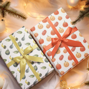 Herfst Fete Autumn Party Kleurrijke Pompoenen verp Inpakpapier Vel