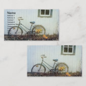 Herfst fiets visitekaartje (Voorkant / Achterkant)