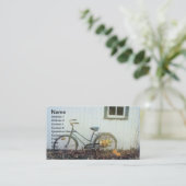 Herfst fiets visitekaartje (Staand voorkant)