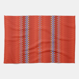 Herfst: fijne zigzag theedoek