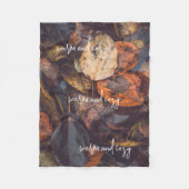 Herfst Fleece Deken (Voorkant)